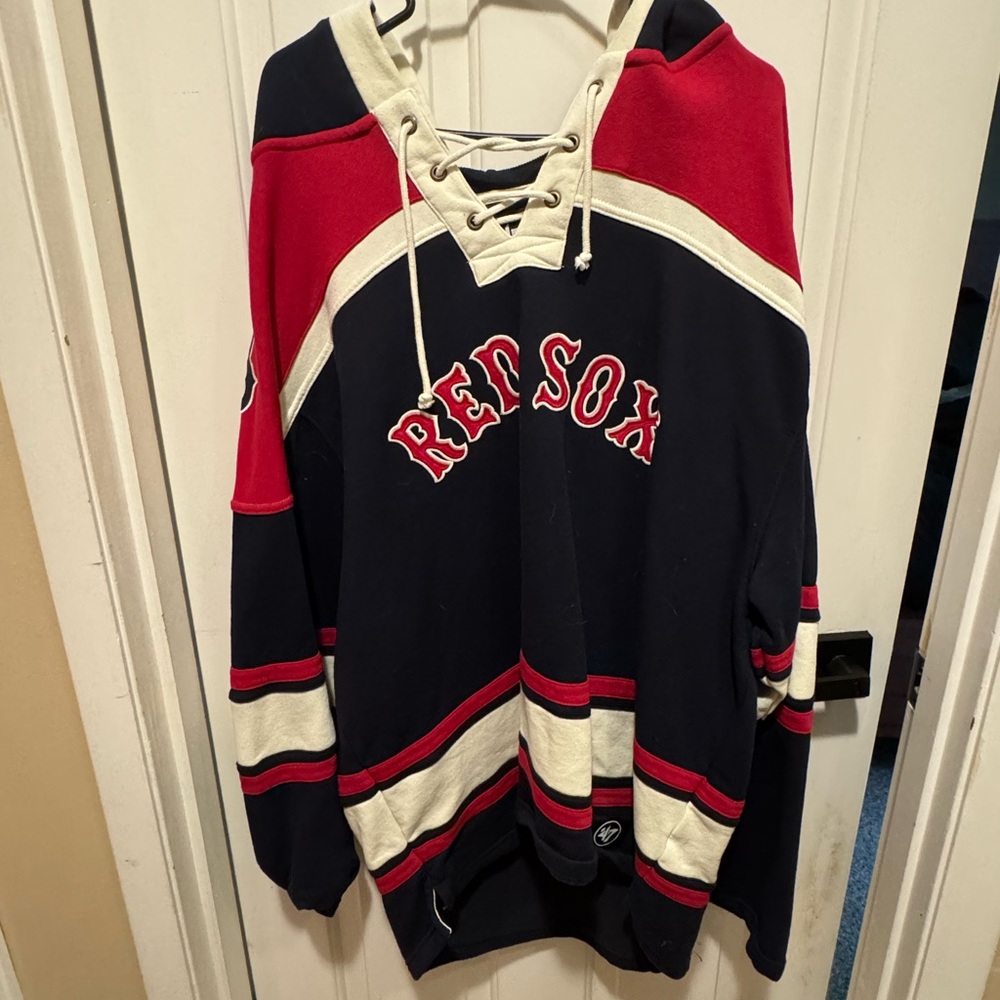 '47 Boston Red Sox Hockey Style Hoodie